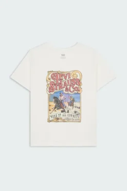 GRAPHIC BOXY TSHIRT - T-shirt | Beige