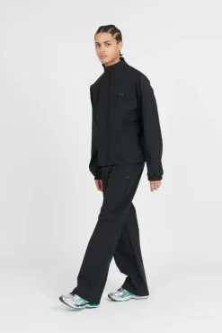 Green Logo Polyester Pants - Pantalon | Noir