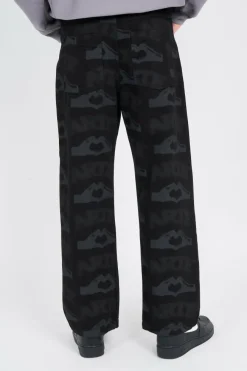 Half Zip American Script - Sweatshirt | Gris