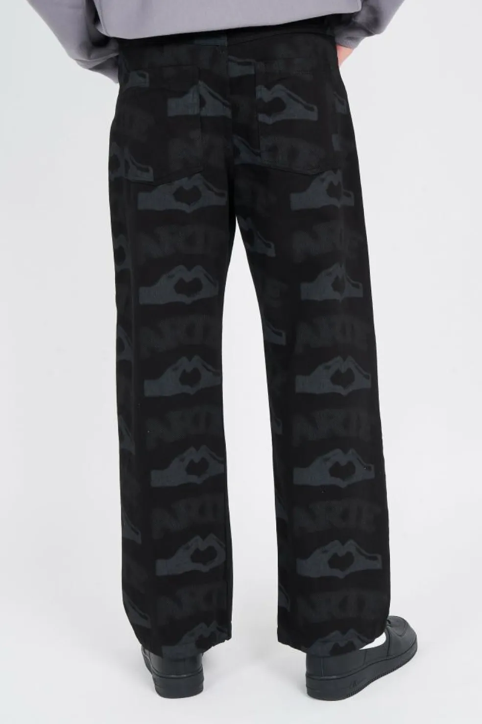 Half Zip American Script - Sweatshirt | Gris