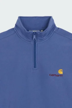 Half Zip American Script - Sweatshirt | Bleu