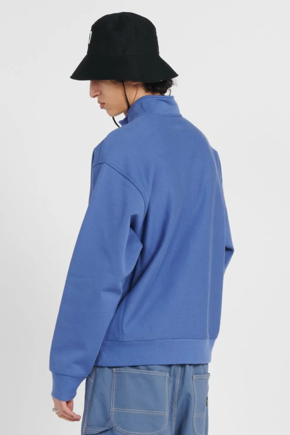 Half Zip American Script - Sweatshirt | Bleu