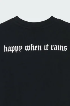 HAPPY WHEN IT RAIN - T-shirt | Noir