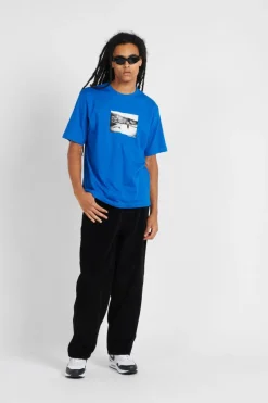 HAPPY WHEN IT RAIN - T-shirt | Bleu