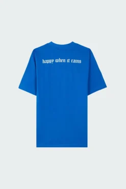 HAPPY WHEN IT RAIN - T-shirt | Bleu