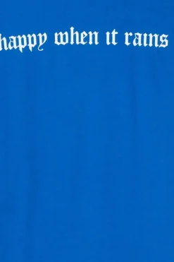 HAPPY WHEN IT RAIN - T-shirt | Bleu