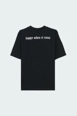 HAPPY WHEN IT RAIN - T-shirt | Noir