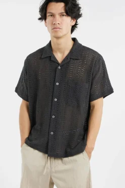 HARISON WOVEN - Chemise | Noir