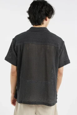 HARISON WOVEN - Chemise | Noir