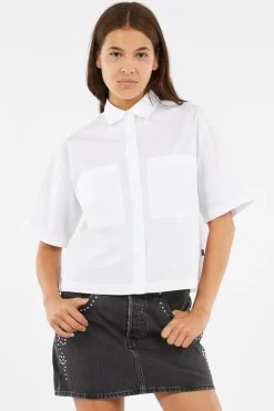 HARLIE SS CROPPED SHIRT - Chemise | Blanc