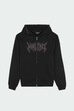 HD FULL ZIP SNATCH - Hoodie | Noir