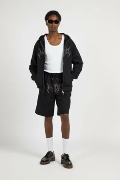 HD FULL ZIP SNATCH - Hoodie | Noir