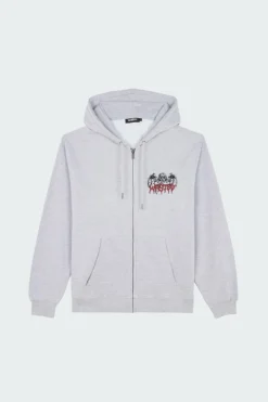 HD ZIP BONES - Hoodie zippé | Gris