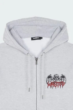 HD ZIP BONES - Hoodie zippé | Gris
