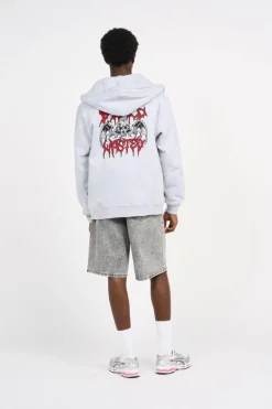 HD ZIP BONES - Hoodie zippé | Gris