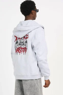HD ZIP BONES - Hoodie zippé | Gris