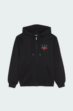 HD ZIP STAKE - Hoodie | Noir
