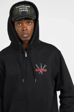 HD ZIP STAKE - Hoodie | Noir