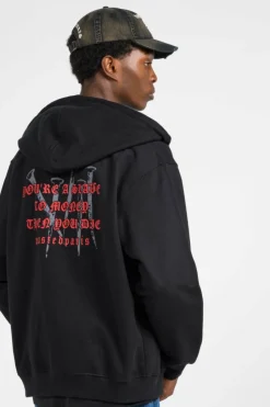 HD ZIP STAKE - Hoodie | Noir