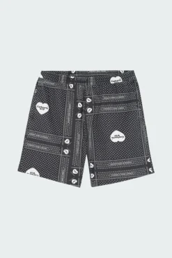 Heart Bandana - Short | Noir
