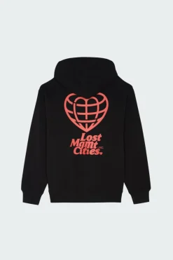 HEART GLOBE HOODIE - Hoodie | Noir