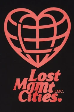 HEART GLOBE HOODIE - Hoodie | Noir