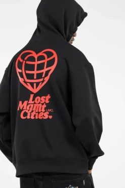 HEART GLOBE HOODIE - Hoodie | Noir