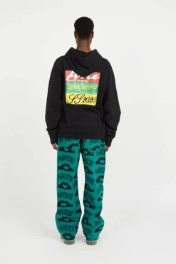 Heart Printed Pants - Pantalon | Vert