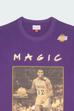 HEAVYWEIGHT PREMIUM PLAYER TEE VINTAGE LOGO - T-shirt | Violet