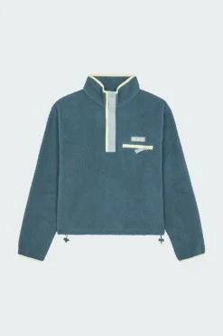 Helvetia II Cropped Half - Polaire | Bleu