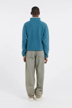 Helvetia II Cropped Half - Polaire | Bleu