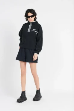 Helvetia II Cropped Half - Polaire | Noir