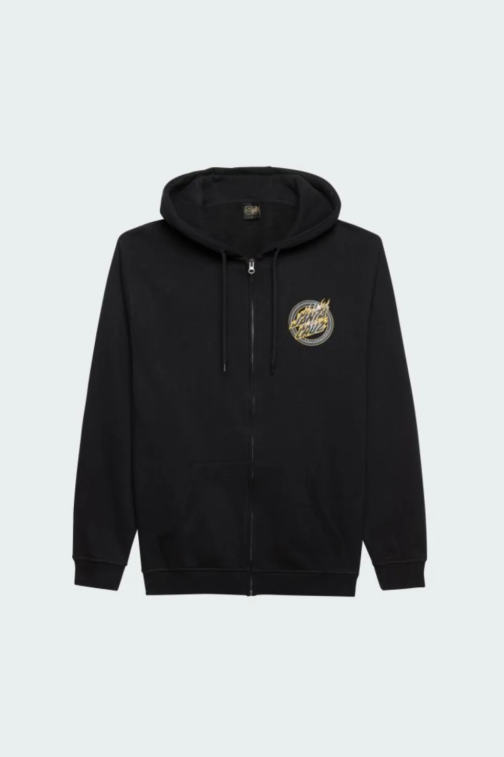 Holo Flamed Dot Zip - Hoodie | Noir