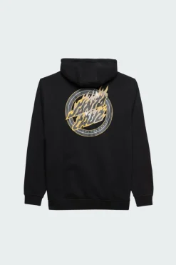 Holo Flamed Dot Zip - Hoodie | Noir