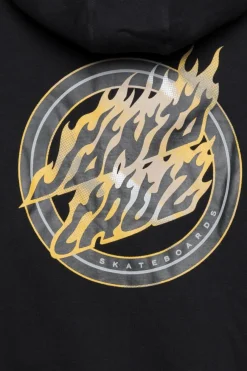 Holo Flamed Dot Zip - Hoodie | Noir