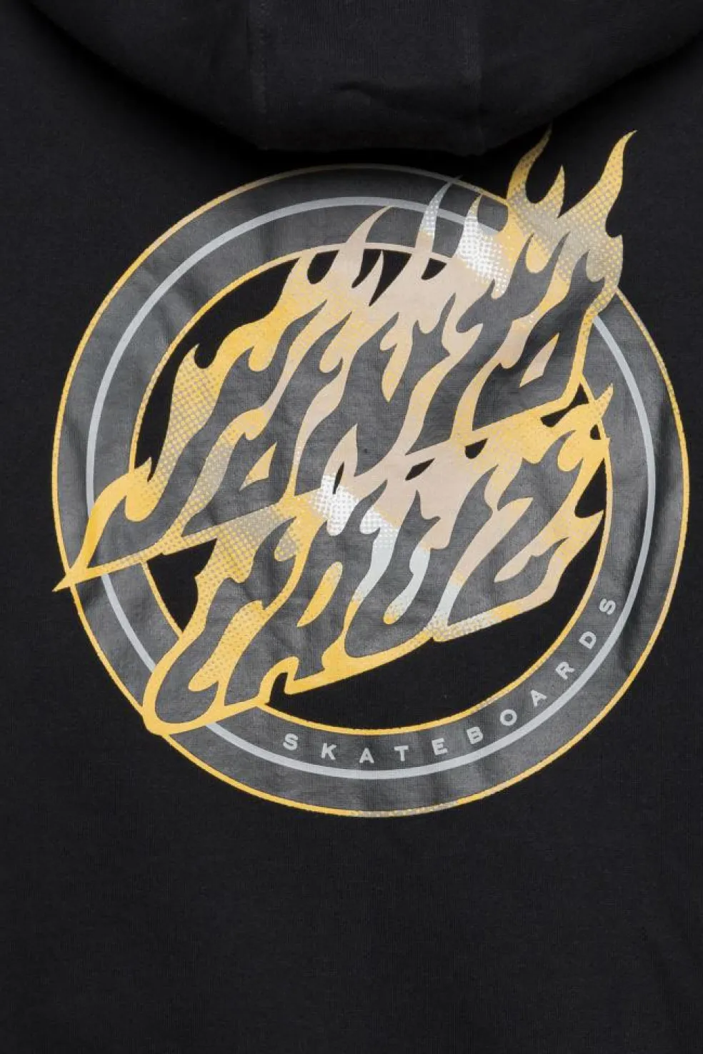 Holo Flamed Dot Zip - Hoodie | Noir