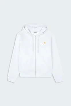 Hooded American Script - Hoodie zippé | Gris