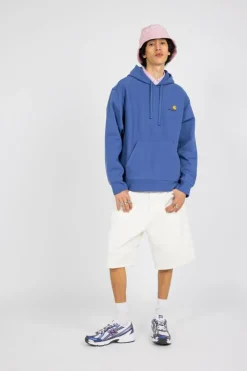 Hooded American Script - Hoodie | Bleu