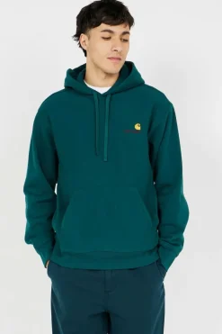 Hooded American Script - Hoodie | Vert