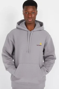Hooded American Script - Hoodie | Gris