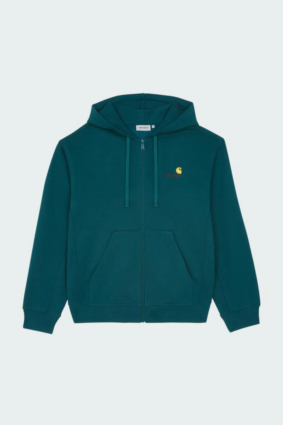 Hooded American Script - Hoodie zippé | Vert