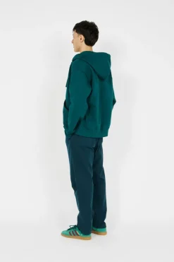 Hooded American Script - Hoodie zippé | Vert