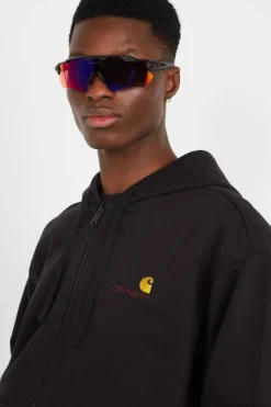 Hooded American Script - Sweatshirt zippé | Noir