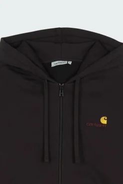 Hooded American Script - Sweatshirt zippé | Noir