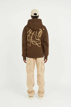 Hooded Charm Link Sweat - Hoodie | Marron