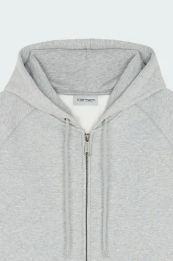 Hooded Chase - Hoodie zippé | Gris