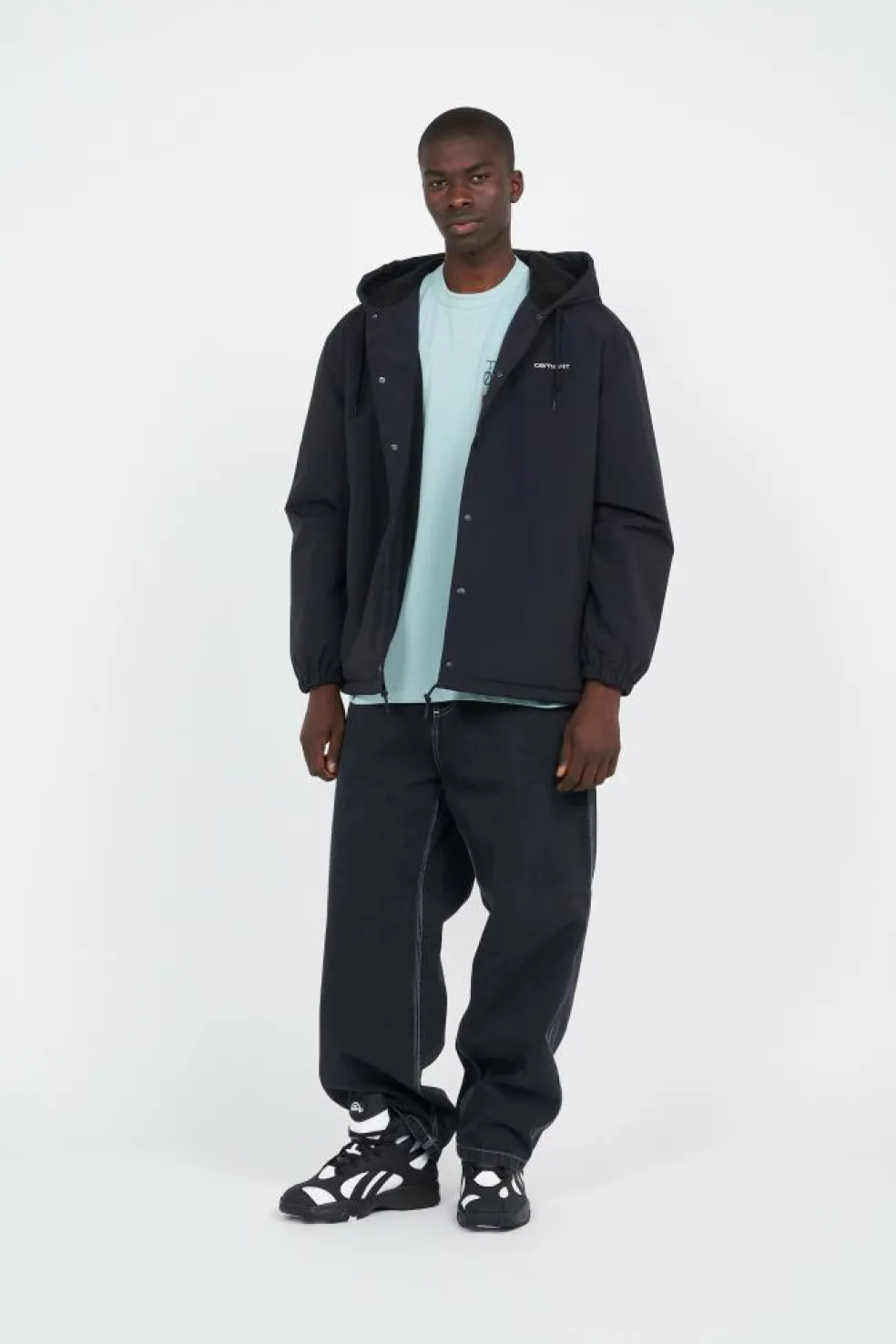 Hooded Coach Jacket - Veste | Noir