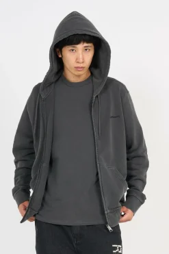 Hooded Duster Script - Hoodie zippé | Noir