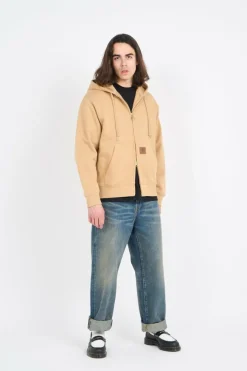 Hooded Eldon Sweat Jacket - Hoodie zippé | Beige