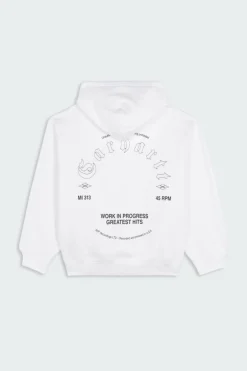Hooded Greatest Hits Sweat - Hoodie | Blanc